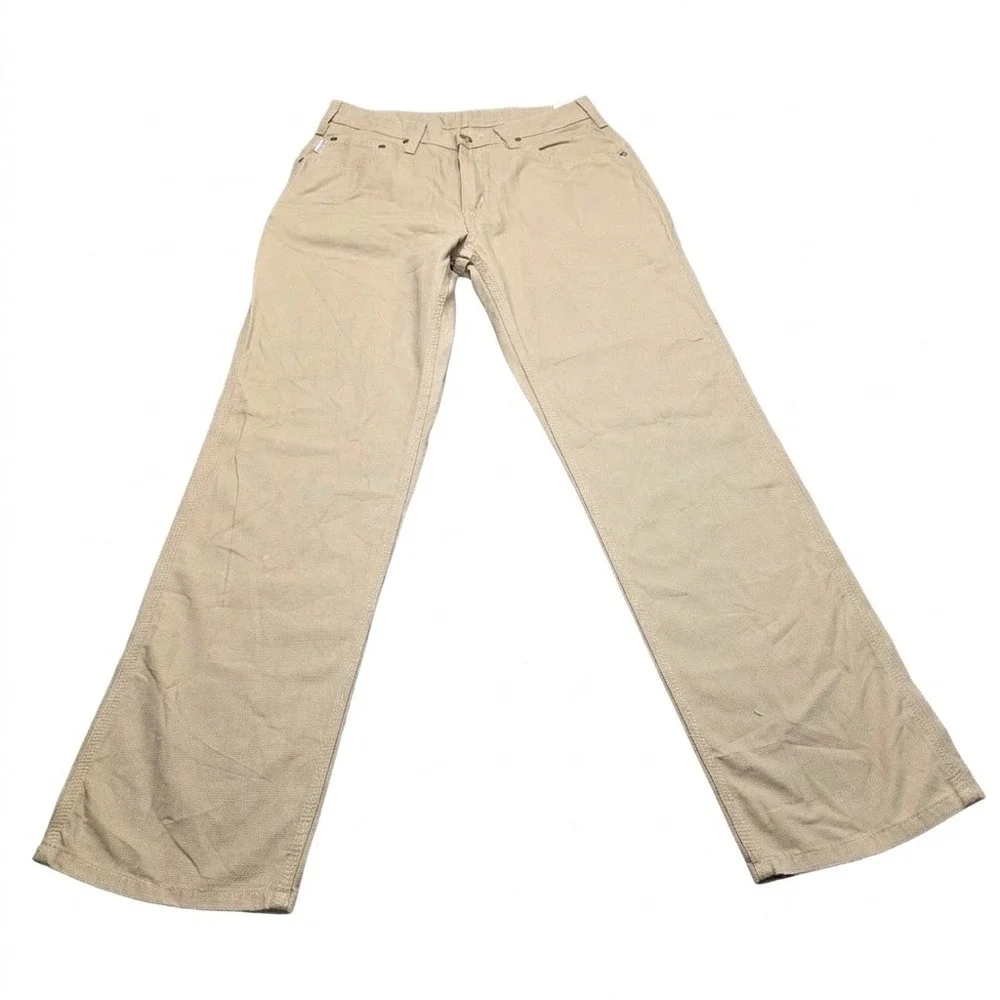 Vtg 2009 Carhartt Women's 8x30 Carpenter Pants NWT Golden Khaki Canvas WB159 GKH